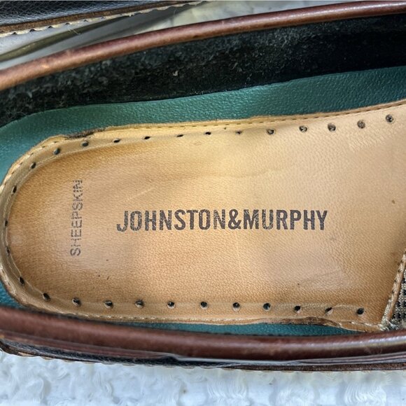 Johnston & Murphy Men\'s Black/Brown Shoes/Loafers Sz 9.5M SKU 4967